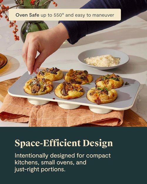 Caraway Mini Bakeware Set - Non-Stick, Non-Toxic Ceramic Coating - Compact Pans for Small Kitchens - Sage