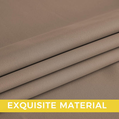 NICETOWN Room Darkening Curtains - 2 Panels in Cappuccino | W52 x L84 for Enhanced Privacy