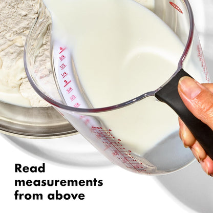 OXO Good Grips 4-Cup Measuring Cup - Angled Design for Easy Pouring and Accurate Measurements