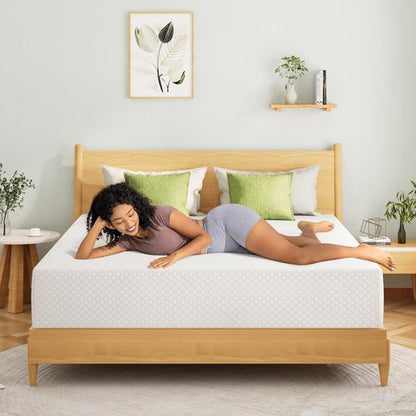 EGOHOME Twin XL Memory Foam Mattress, 10 Inch Bed Mattress in a Box with Cooling Green Tea Gel, Relieve Pressure with Medium Firm Support, CertiPUR-US Certified, 80''L x 38''W, White