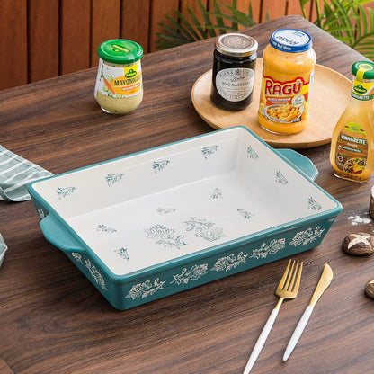 Wisenvoy Casserole Dish - Ceramic Lasagna Pan Bakeware Set | 13x9 Baking Dish for Perfect Meals