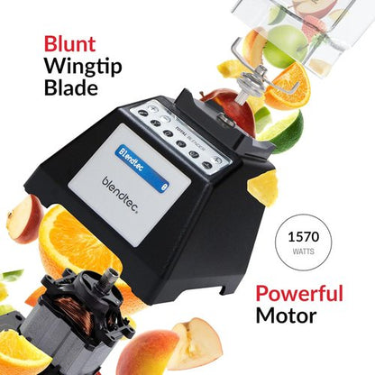 Blendtec Total Classic Original Blender - Professional-Grade Power | 90 oz WildSide+ Jar - 6 Pre-Programmed Cycles - Black
