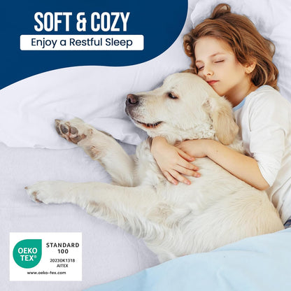 Queen Size Mattress Protector Waterproof 14 Pack, Premium 200 GSM Terry Mattress Cover, Soft & Breathable Bed Cover, Fitted Sheet Style Stretchable Deep Pockets 17" by Utopia Bedding (White)