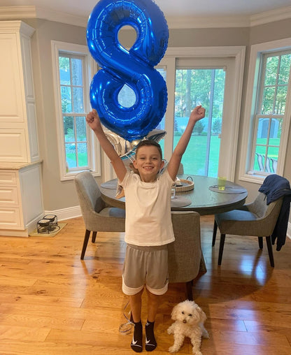 Number 24 Balloon by [Brand Name] - 40-Inch Navy Blue Birthday Decoration for 24th Celebration