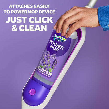 Swiffer PowerMop Floor Cleaning Solution - Lavender Scent | Triple Pack for Effortless Cleaning