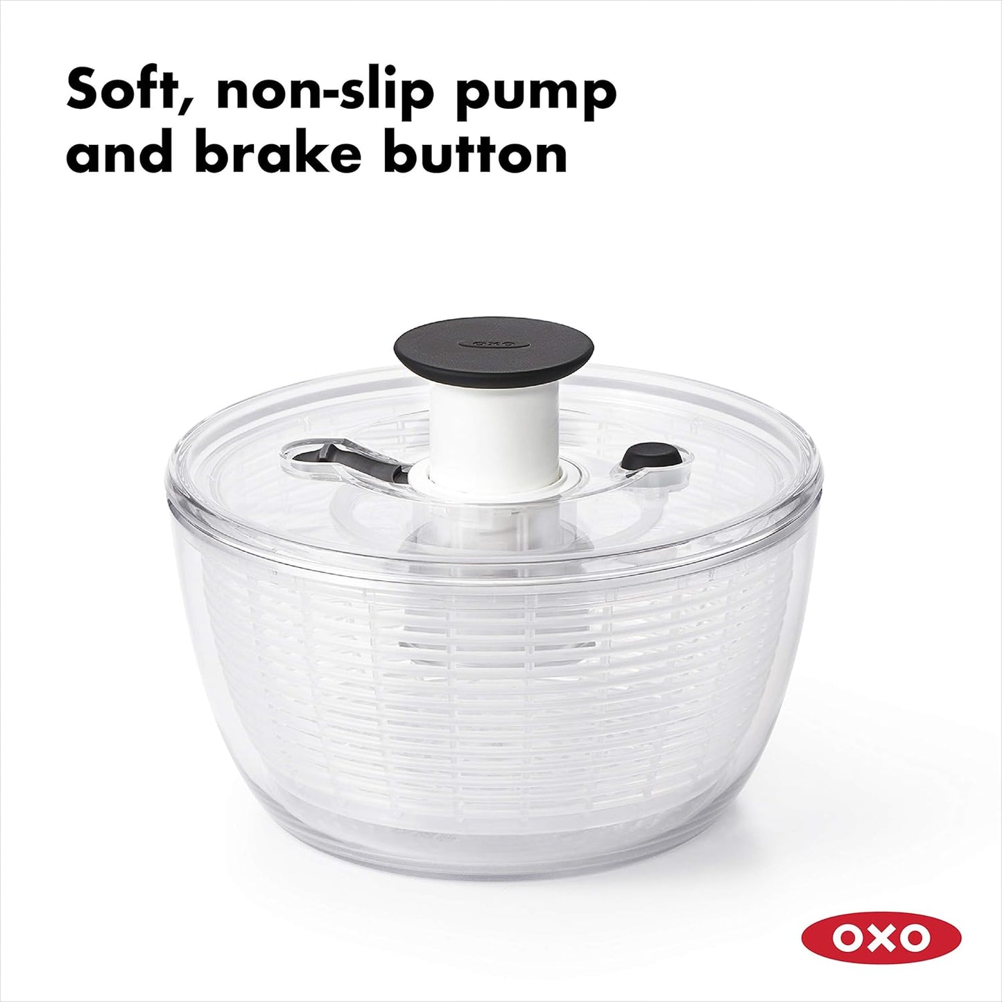 OXO Salad Spinner - Effortless Drying & Washing | Perfect for Fresh Greens & Veggies