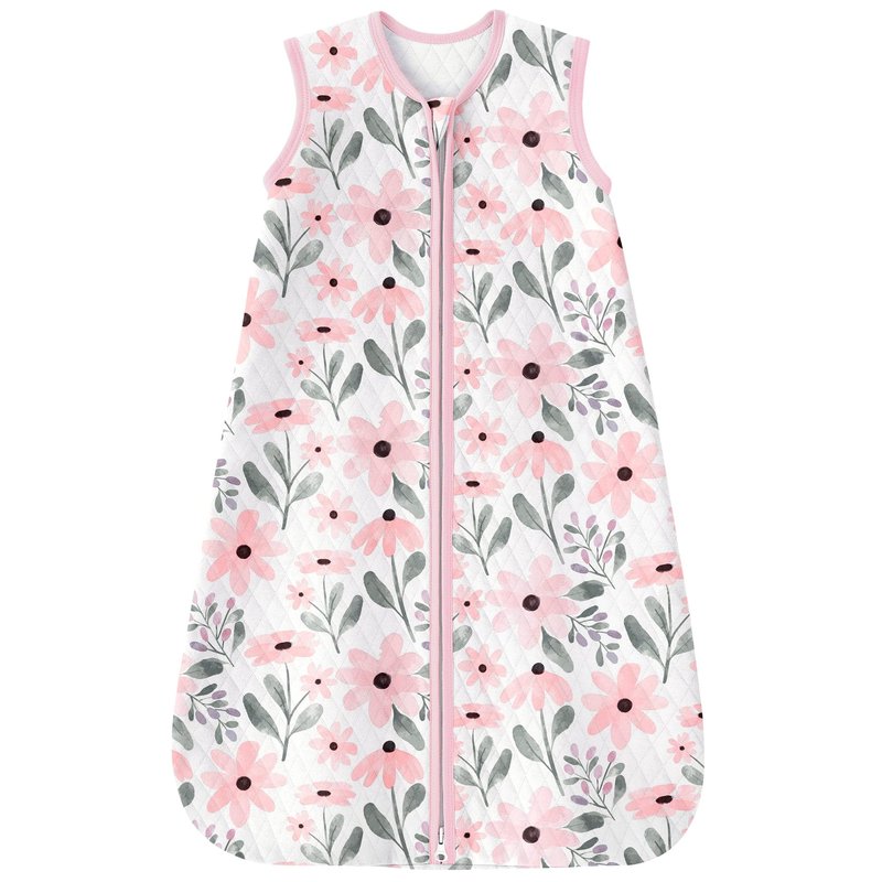 Yoofoss Baby Sleep Sack 6-12 Months 1.0 Tog Sleep Sack Organic Cotton Wearable Blanket for Infants 2-Way Zipper Quilted Sleeping Sacks(Medium)
