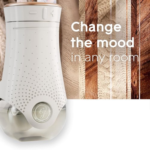 Glade PlugIns Refills Air Freshener - Cashmere Woods Scented Essential Oils | 6.7 Fl Oz, 10 Count