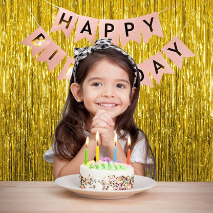 Gold Fringe Curtain Backdrop by [Brand Name] - 10 Pack Tinsel Streamers for Parties & Events | Perfect for Birthdays, Christmas, & Graduations