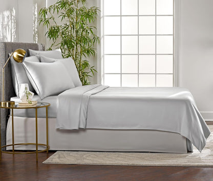 Pure Bamboo Queen Sheets - Luxuriously Soft 100% Organic Viscose Bed Sheet Set | Cooling & Durable (Queen, Silver Pearl)