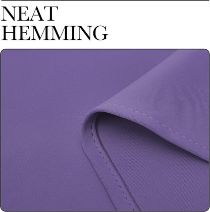 NICETOWN Lilac Purple Blackout Curtains - 120" Long, 55" Wide | Sound Reducing & Energy Efficient Panels (2 Pieces)