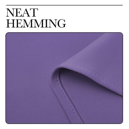 NICETOWN Bedroom Curtain Panels Blackout Draperies, Thermal Insulated Solid Grommet Blackout Curtains/Drapes (Lilac Purple, 1 Pair, 34 by 45-inch)