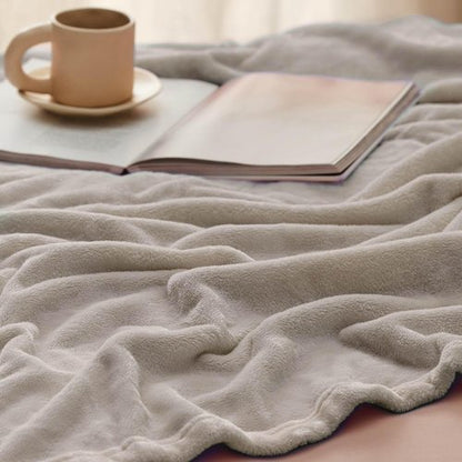 Bedsure GentleSoft Fleece Blanket - Lightweight Plush Cozy Twin Size Oxford Tan, 60x80 Inches