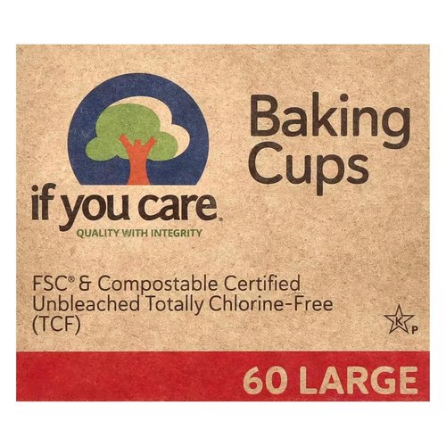 If You Care Unbleached Baking Cups - Large Size, 60 Count, Eco-Friendly | 3 Packs