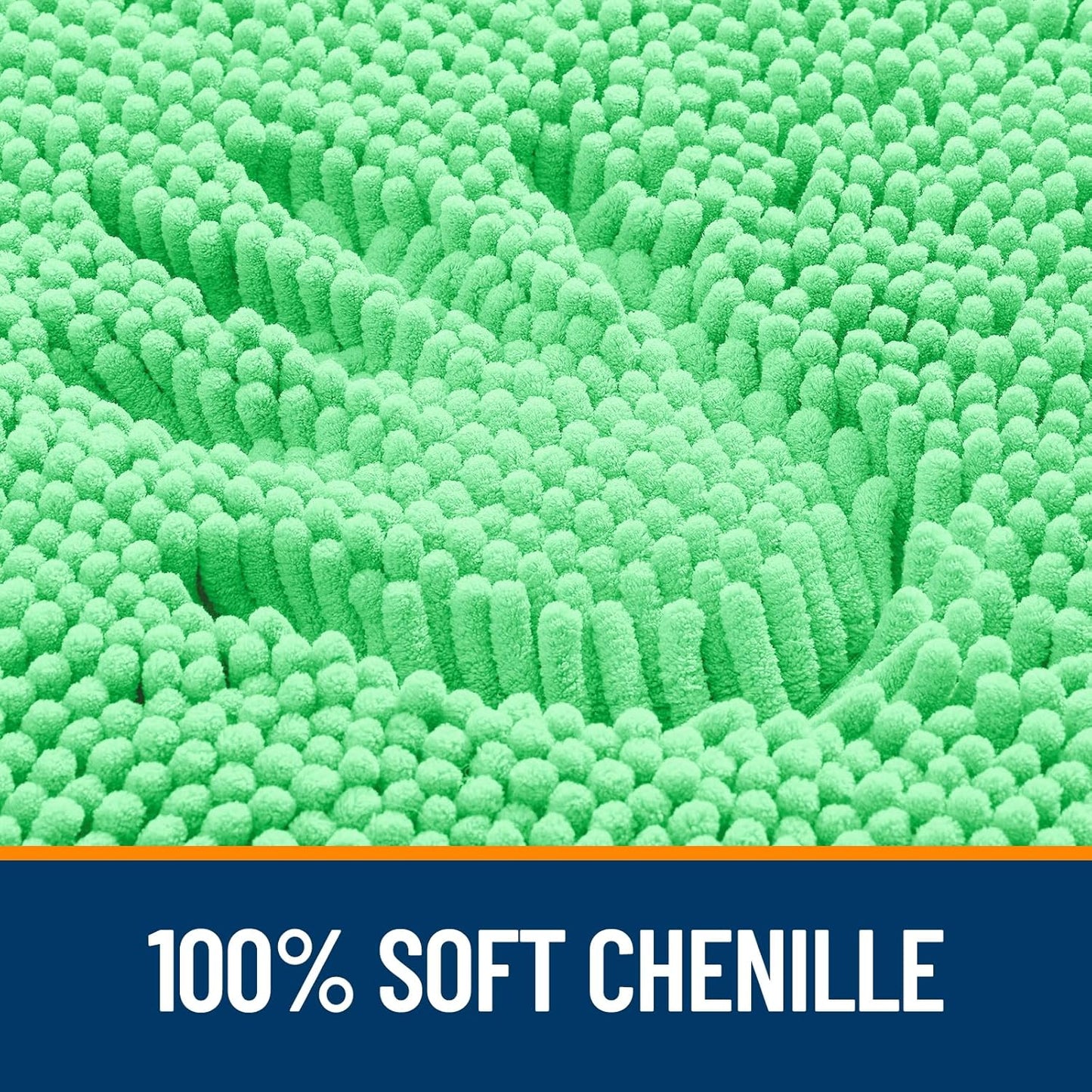 OLANLY Small Bathroom Rugs - Extra Soft Chenille Bath Mats | Quick Dry, Machine Washable, 24x16, Mint Green