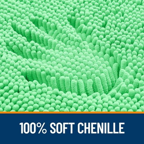OLANLY Bathroom Rugs 24x16, Extra Soft Absorbent Chenille Bath Rugs, Rubber Backing Quick Dry, Machine Washable Bath Mats for Bathroom Floor, Tub and Shower, Home Decor Accessories, Mint Green