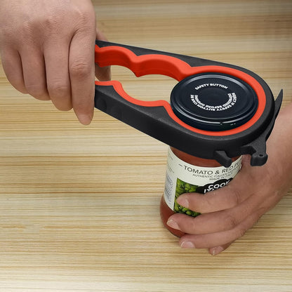 Otstar Jar Opener for Seniors - Multi-Function Non-Slip Grip & Corkscrew | Ideal for Arthritis & Weak Hands