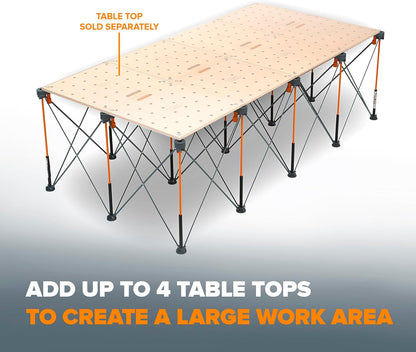 BORA Centipede Folding Work Table - 30in Portable Workbench | 6000lb Capacity & Collapsible Design
