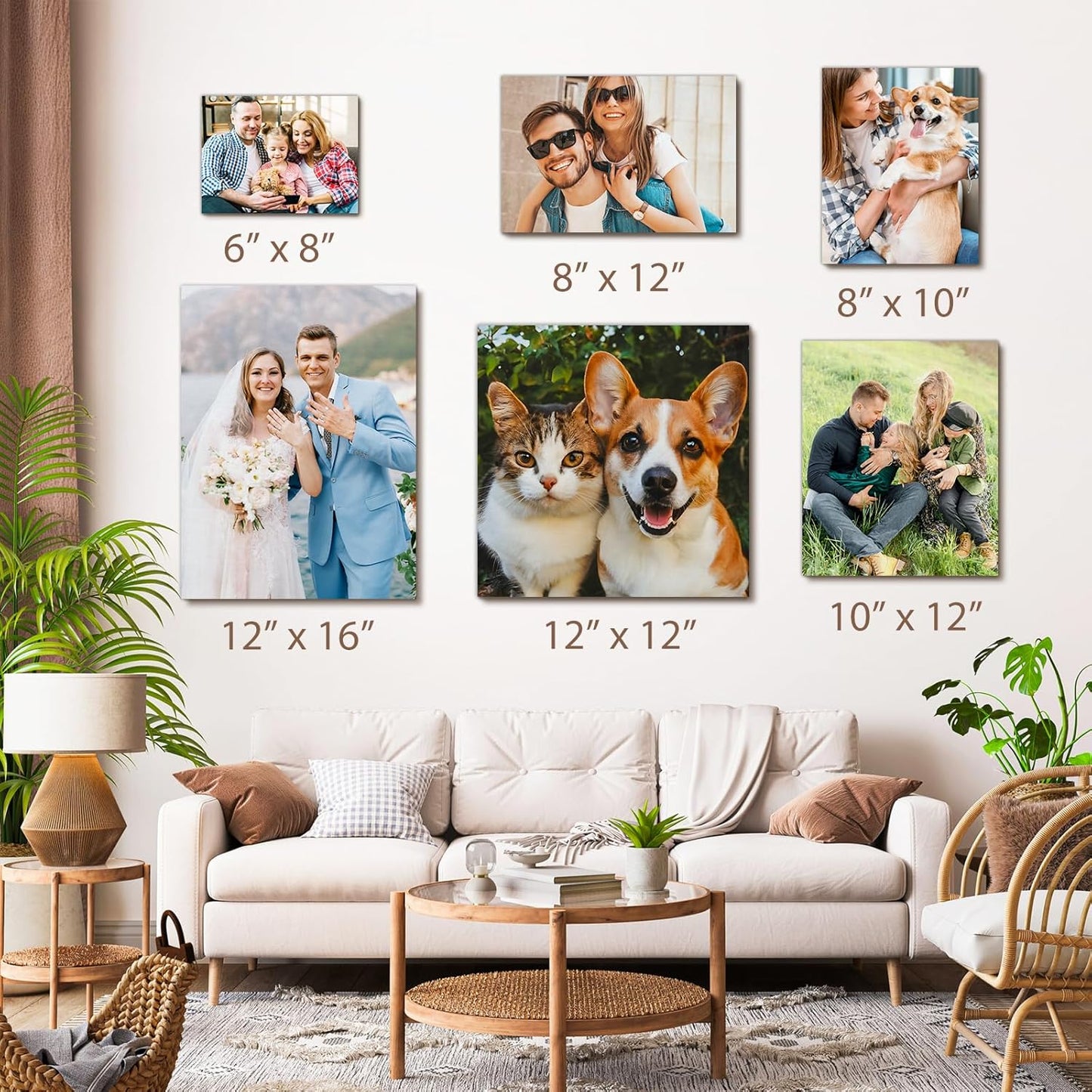 Xrlsg Canvas Prints - Custom Personalized Wall Art with Photos | Framed 8" x 10" Portrait Decor