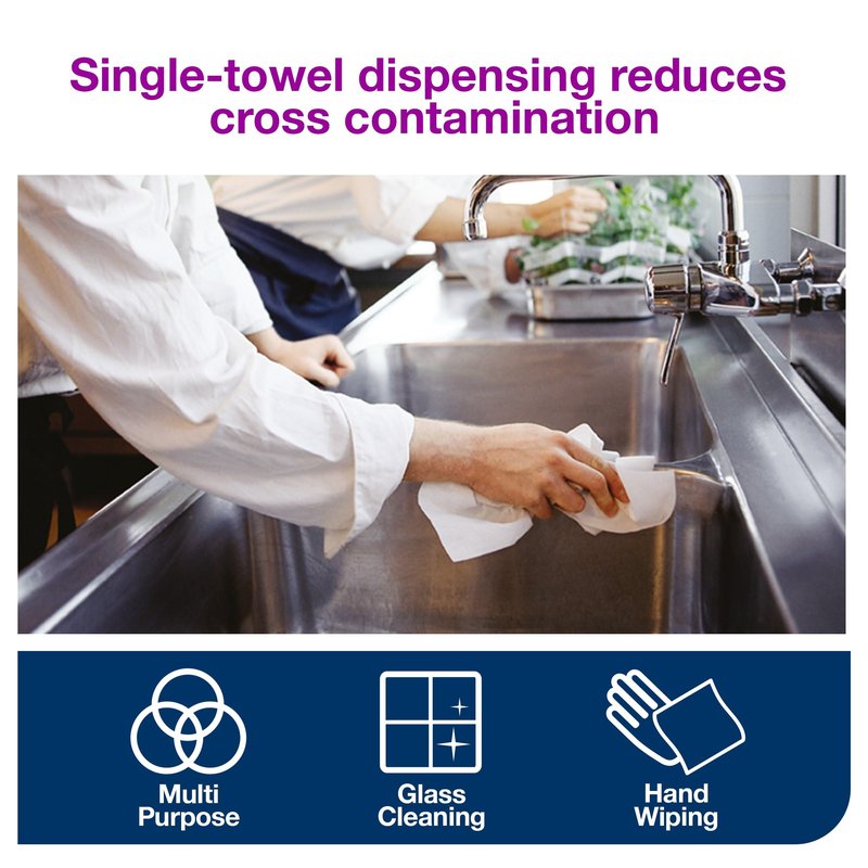 Tork Centerfeed Paper Towel White M2, High Absorbency, 6 x 610 Sheets, 121202