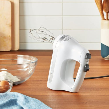KitchenAid 5 Ultra Power Hand Mixer - High-Speed Performance, Sleek White Design