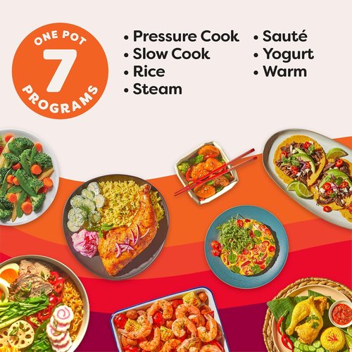 Instant Pot Duo 7-in-1 Electric Pressure Cooker - 8 Quart Stainless Steel with 800+ Recipes App