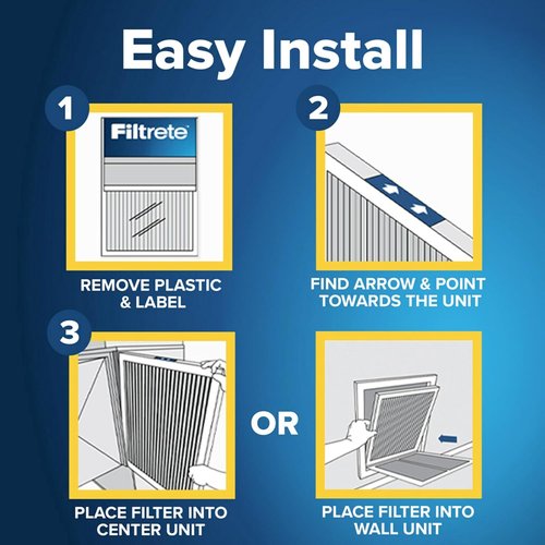 Filtrete AC Furnace Air Filter - MERV 8, MPR 700 | 24x36x1 Inch, 4-Pack for Optimal Airflow