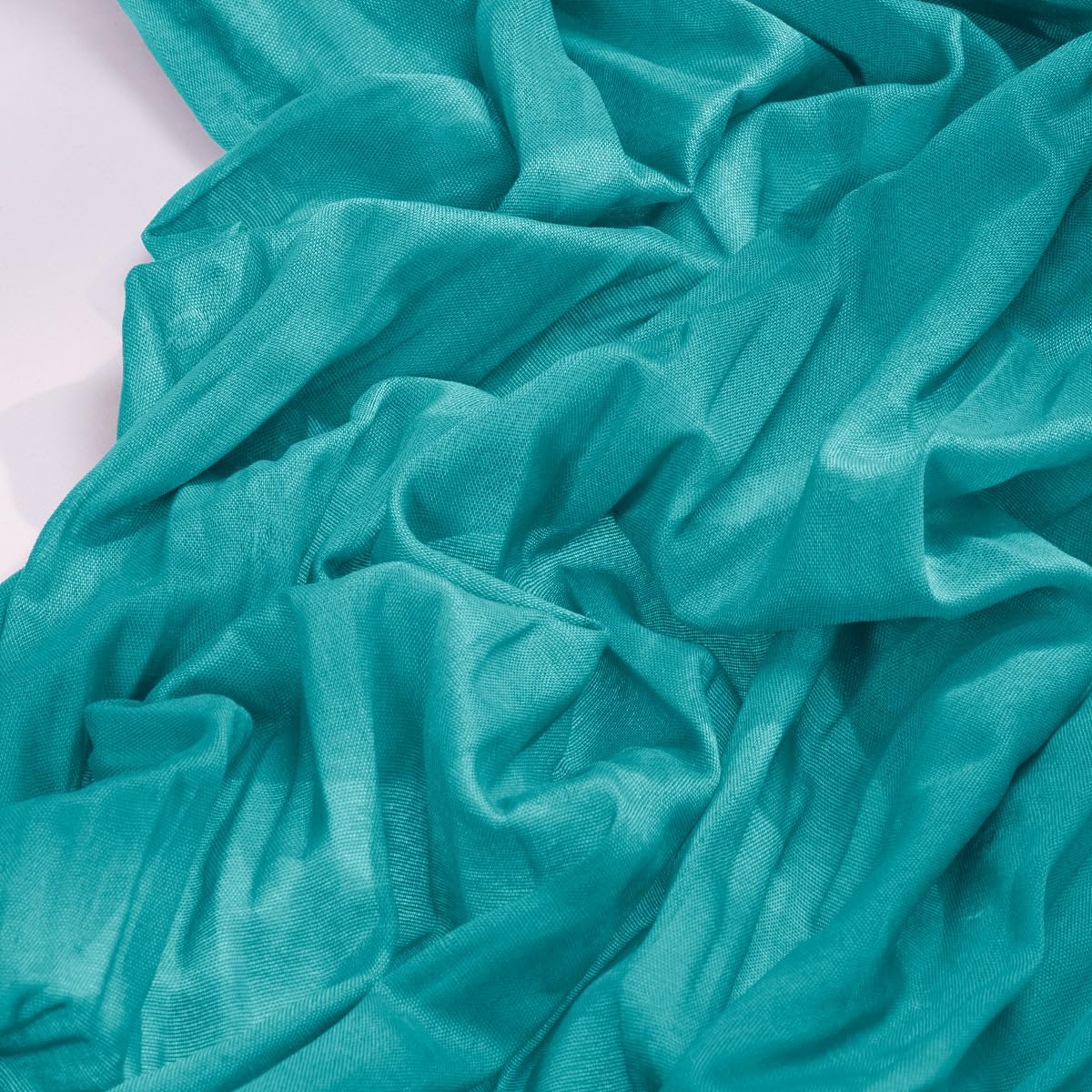 Socomi Teal Blue Cheesecloth Table Runner - 120 Inch Boho Rustic Decor for Weddings & Events