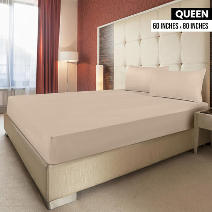 Utopia Bedding Queen Fitted Sheets - Soft Brushed Microfiber | Deep Pocket Design, Fade Resistant (Beige, 2-Pack)