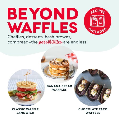 Dash Mini Waffle Maker - Compact Electric Iron for Easy Homemade Treats - Nonstick & Easy to Clean - Aqua