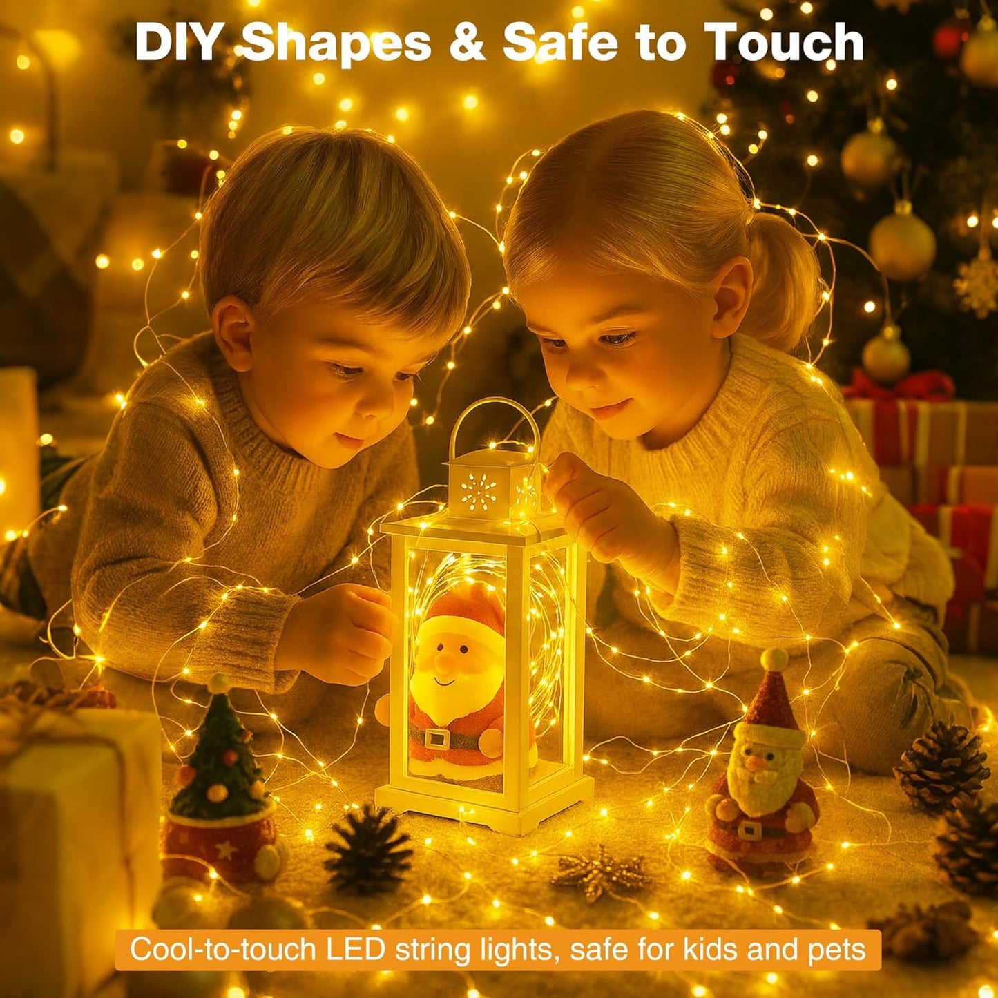 Skiennix 16FT Fairy Lights - 50 LED Battery Operated String Lights with Timer & 8 Modes | Warm White for Holiday Decor