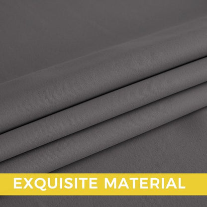 NICETOWN Room Darkening Draperies Curtains Panels, 2 Panels Grey W52 x L63