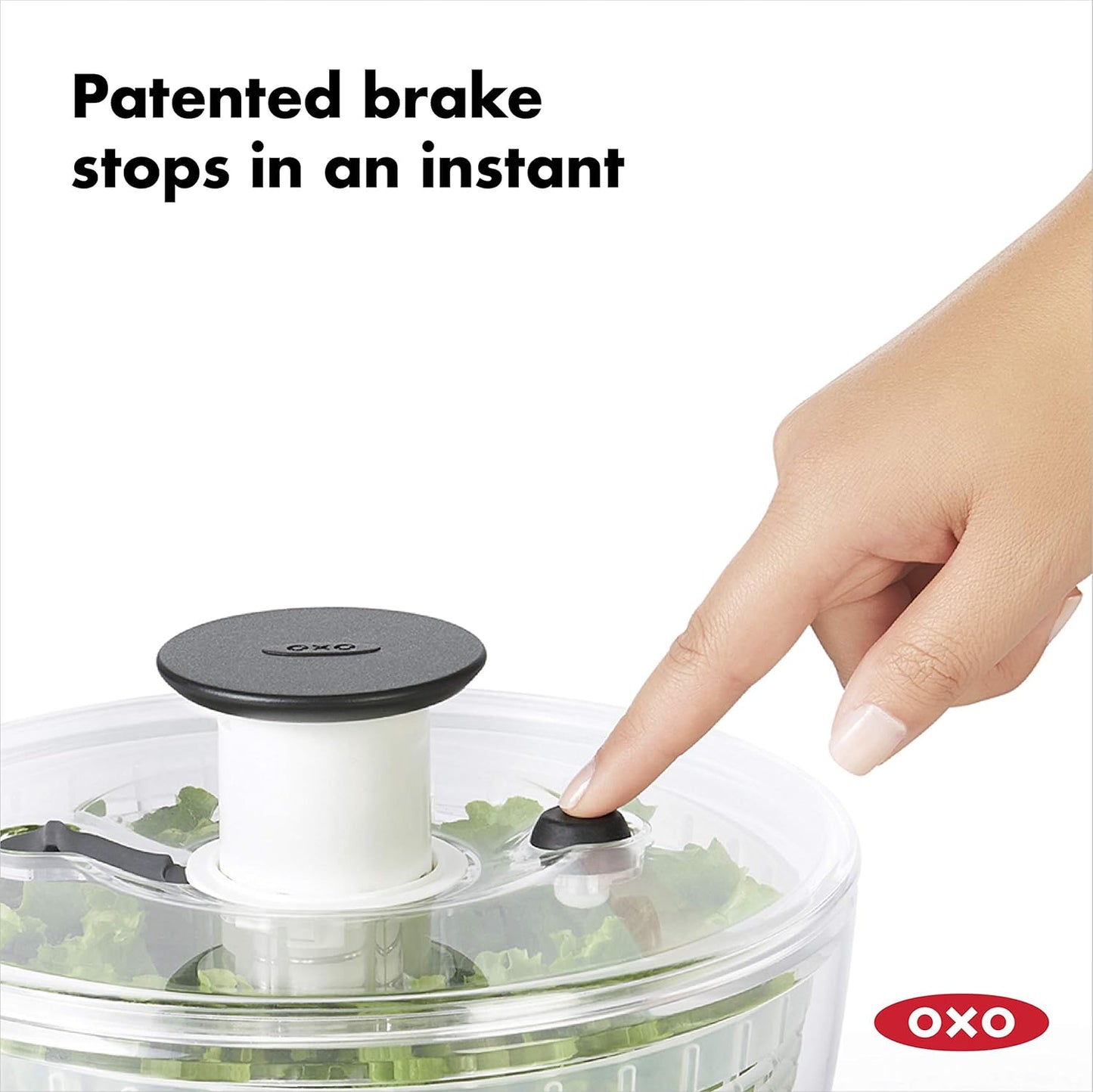 OXO Salad Spinner - Effortless Drying & Washing | Perfect for Fresh Greens & Veggies