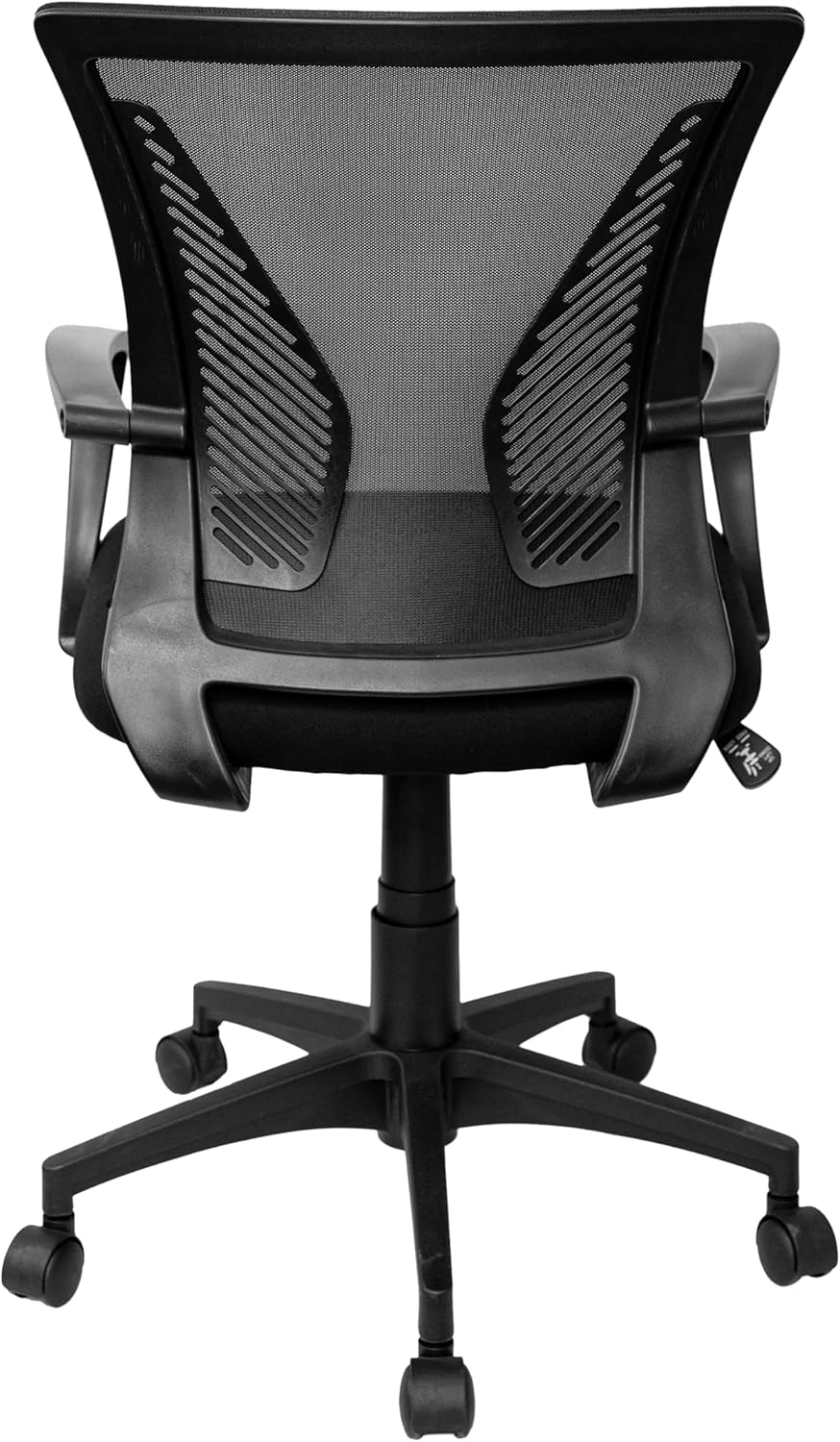 Techni Mobili Ergonomic Mesh Office Chair - Adjustable Height & Tilt, Black with Lumbar Support