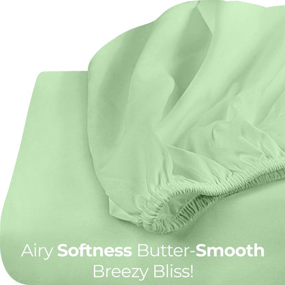 Utopia Bedding King Fitted Sheet - Deep Pocket Soft Microfiber - Shrinkage & Fade Resistant - Sage Green