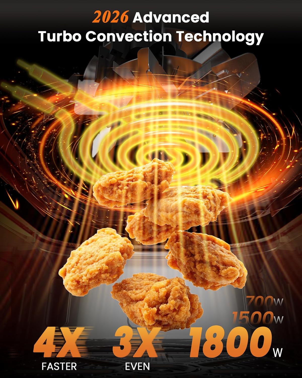 Nuwave Brio Plus Air Fryer - 8 Qt PFAS-Free with 7 Digital Cooking Functions | 150 Presets, 50°F-400°F