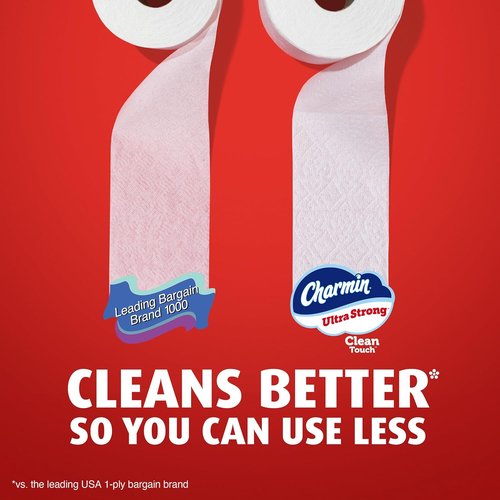 Charmin Ultra Strong Toilet Paper - 2-Ply Clean Touch | 18 Family Mega Rolls (90 Regular Rolls) - White