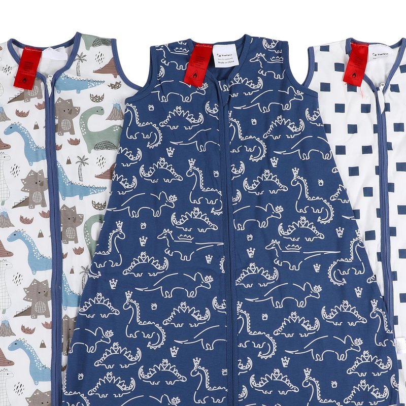 Yoofoss Baby Sleep Sack 12-18 Months Baby Wearable Blanket 100% Organic Cotton 2-Way Zipper TOG 0.5 Toddler Sleeping Sack Lightweight Sleep Sacks for Babies(Large)
