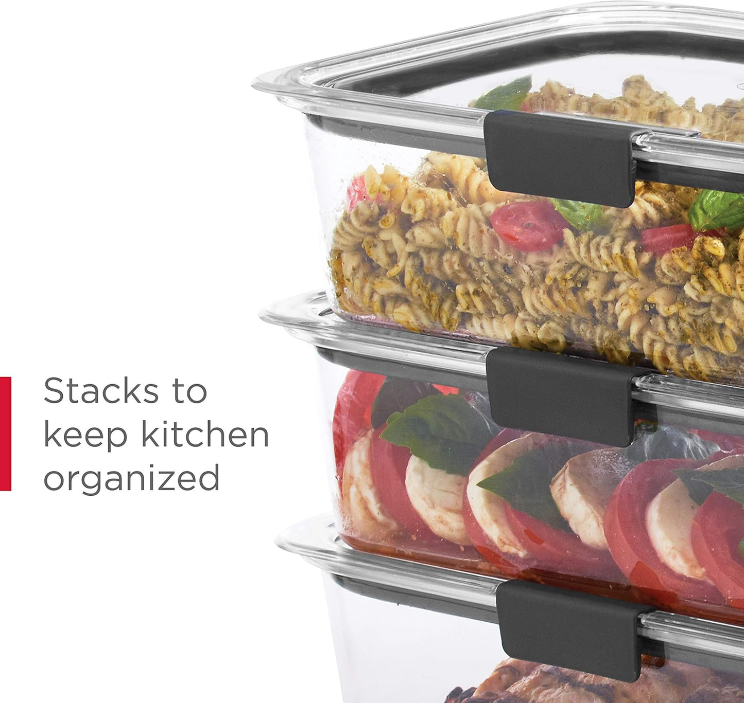Rubbermaid Brilliance 44-Piece BPA-Free Food Storage Containers - Airtight & Leak-Proof for Meal Prep