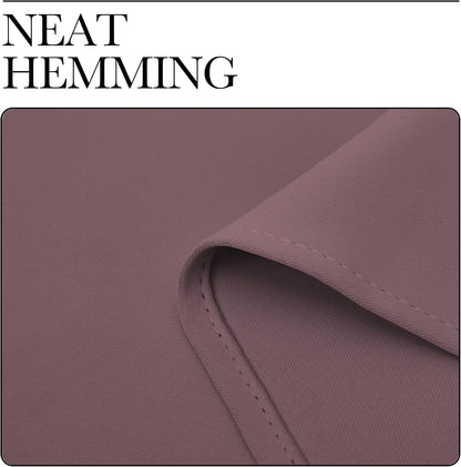 NICETOWN Blackout Curtains - Dry Rose Color, 90" Long, 55" Wide | Sound Reducing & Energy Efficient Panels for Modern Spaces