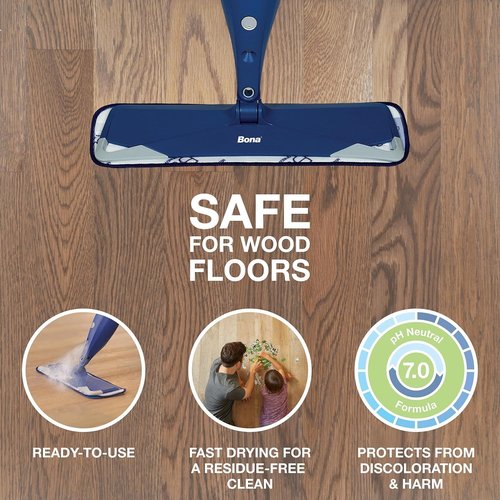 Bona Hardwood Floor Cleaner Refill - 128 Fl Oz - Lavender Thyme Scent | Residue-Free Solution for Wood Floors