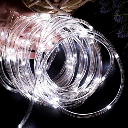 Lighting EVER Plug-In Rope Lights - 100 LED Copper Wire String Lights, 33 ft Cool White 6000K