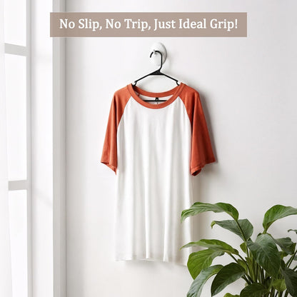 Utopia Home Plastic Hangers - Durable Space-Saving Clothes Hangers - 20 Pack in Black