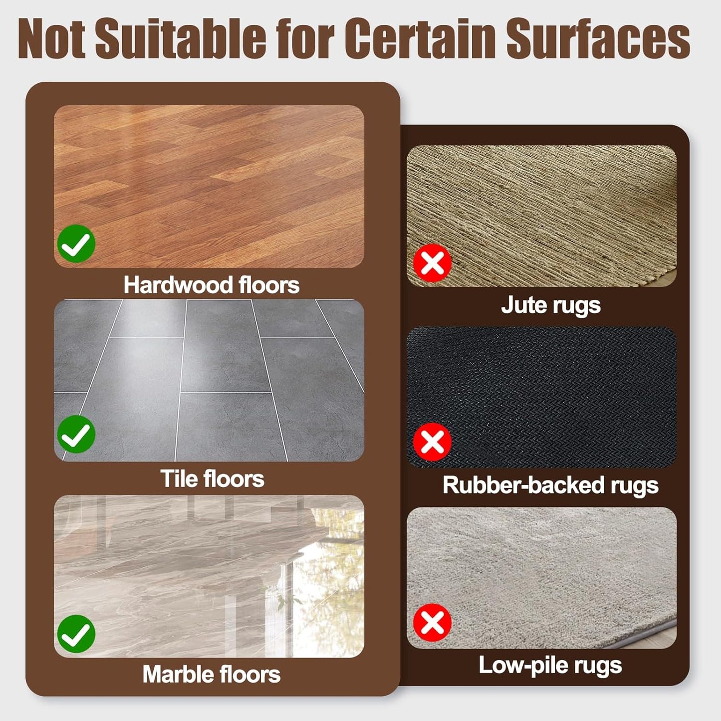 Premium 12Pcs Rug Tape by [Brand Name] - Non-Slip Carpet Tape for Hardwood Floors & Tiles | No Residue, Keeps Rugs Flat