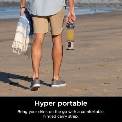 Ninja Blast Portable Blender - Cordless 18oz Personal Blender for Smoothies & Shakes | BPA-Free, USB-C Rechargeable, Metallic Copper