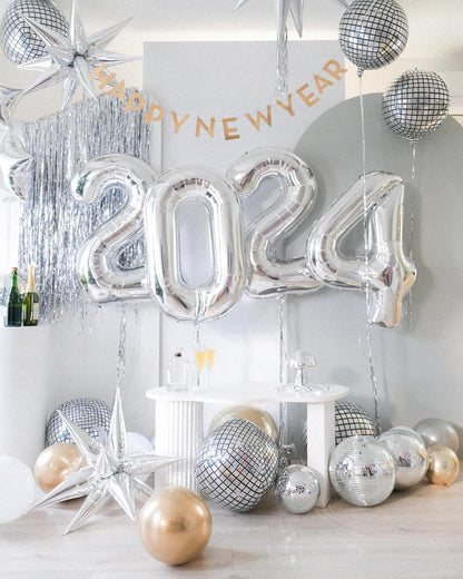 Silver Number Balloons by [Brand Name] - 40 Inch 0 Balloon for Birthday Decorations | Perfect for All Ages