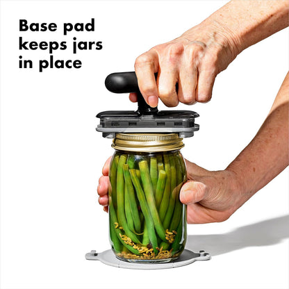 OXO Good Grips Jar Opener - Effortless Twisting with Non-Slip Basepad | Ideal for All Jar Sizes