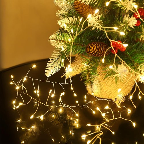 Fairy Lights 10 Feet - 200 LEDs Waterproof String Lights with Remote | 8 Lighting Modes for Bedroom & Wedding, Warm White