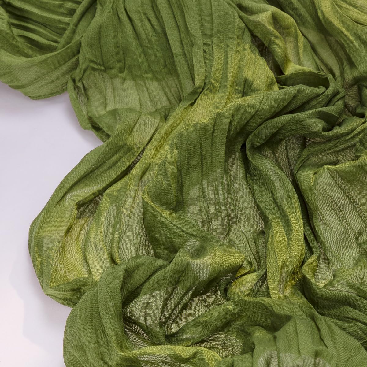 Socomi Cheesecloth Table Runner - 120 Inch Boho Rustic Green for Easter, Weddings & Home Decor