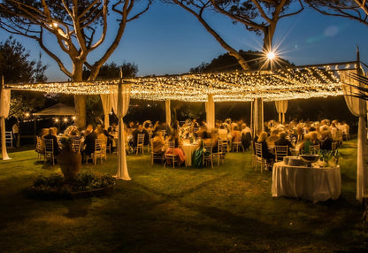 Solhice LED Curtain Lights - 800 Warm White Twinkle String Lights for Outdoor & Indoor Décor | 40ft x 10ft